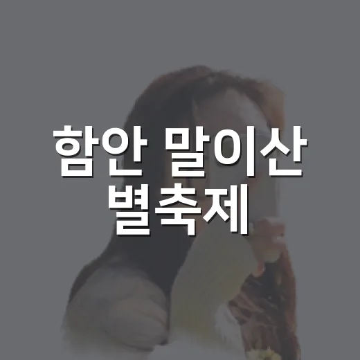 함안 말이산 별축제, 여름밤 별빛 축제의 향연