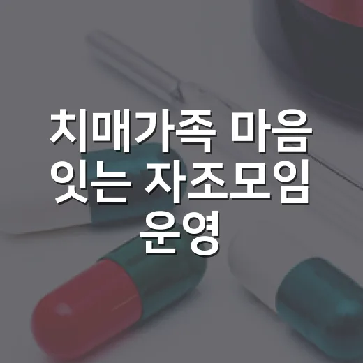 치매가족 마음 잇는 자조모임 운영