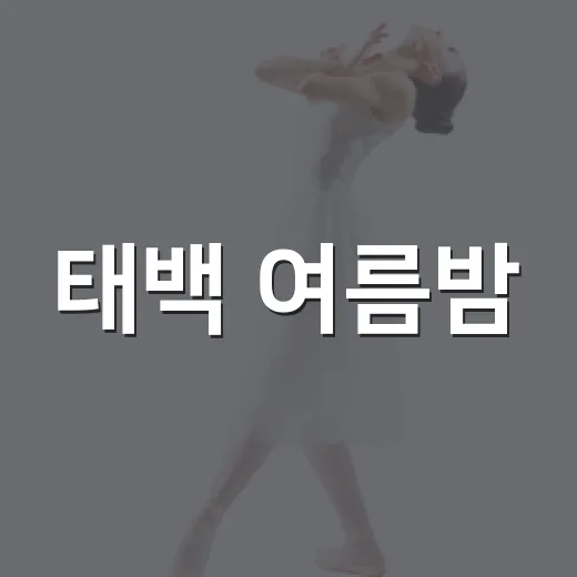 태백 여름밤, 빈백과 함께한 쿨시네마