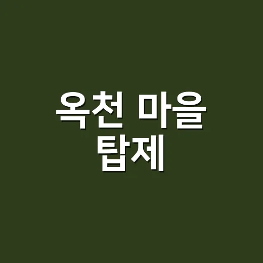 옥천 마을 탑제, 충북 무형유산 지정 예고