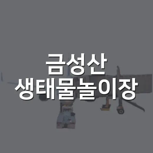 금성산 생태물놀이장, 여름 물놀이 명소