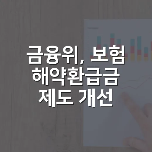 금융위, 보험 해약환급금 제도 개선 보도에 신중 요청