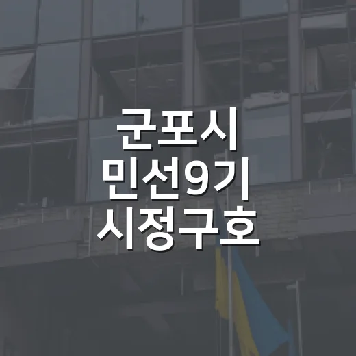 군포시 민선9기 시정구호 이벤트 당첨자 발표