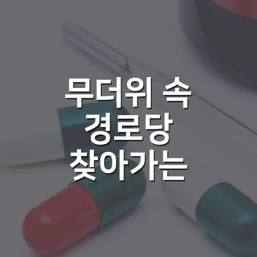 무더위 속 경로당 찾아가는 건강검진 서비스