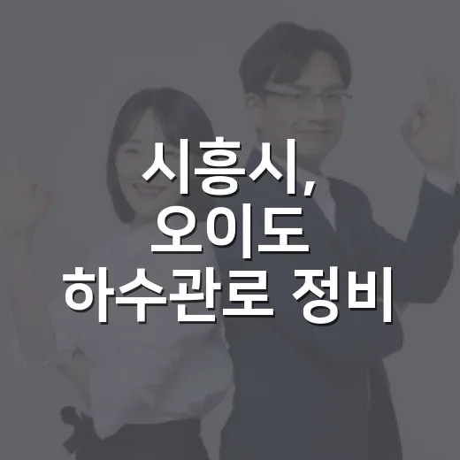 시흥시, 오이도 하수관로 정비 본격화