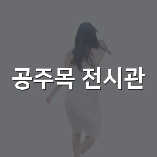 공주목 전시관, 여름철 실내 명소