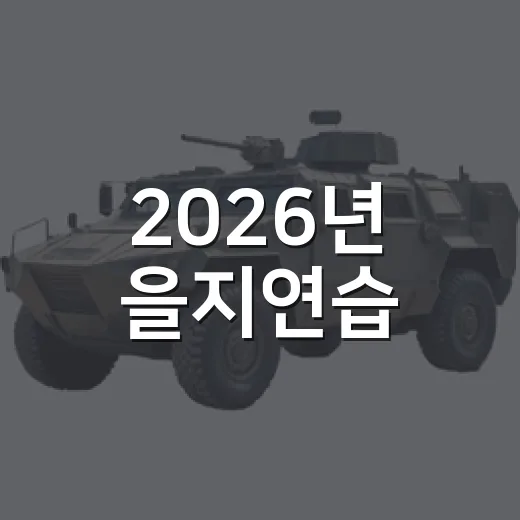 2026년 을지연습, 국가안보 총력 대응