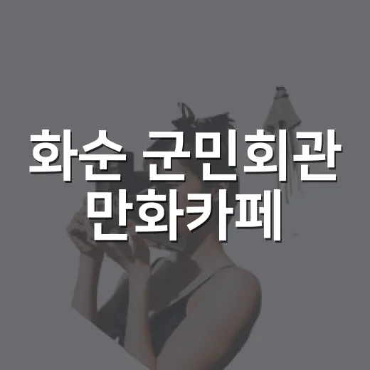 화순 군민회관 만화카페, 무료 힐링 명소