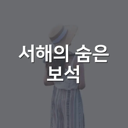 서해의 숨은 보석, 보령 원산도해수욕장