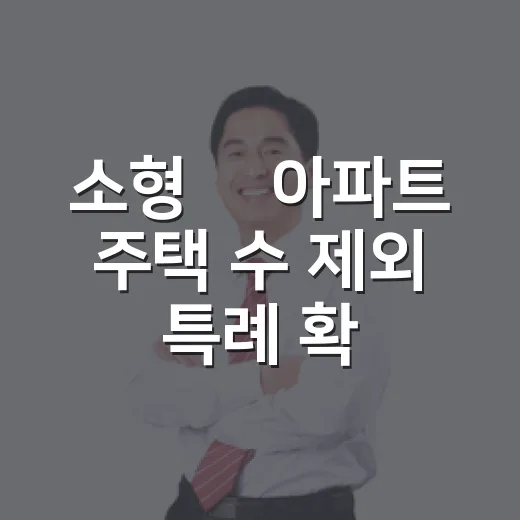 소형 非아파트 주택 수 제외 특례 확대는 미확정