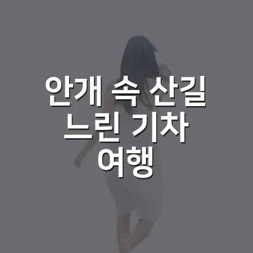 안개 속 산길 느린 기차 여행, 삼척 추추파크