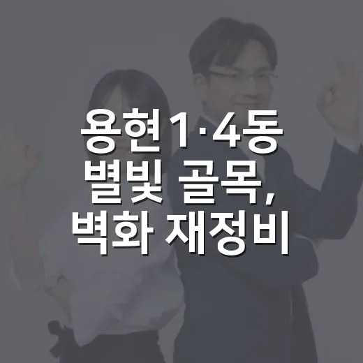 용현1·4동 별빛 골목, 벽화 재정비로 새 생기