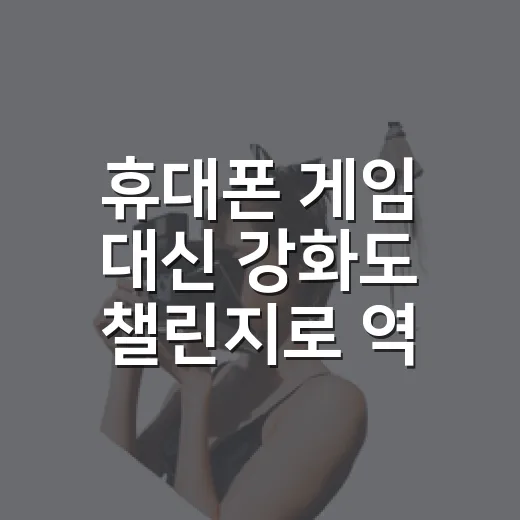 휴대폰 게임 대신 강화도 챌린지로 역사 여행