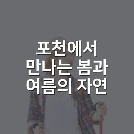 포천에서 만나는 봄과 여름의 자연 교향곡