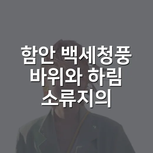 함안 백세청풍 바위와 하림 소류지의 여름 풍경