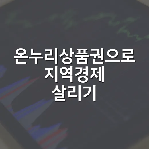 온누리상품권으로 지역경제 살리기