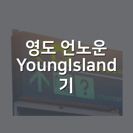 영도 언노운 YoungIsland 기획투어 운영