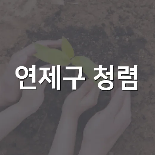 연제구 청렴·환경·일자리 지원 소식