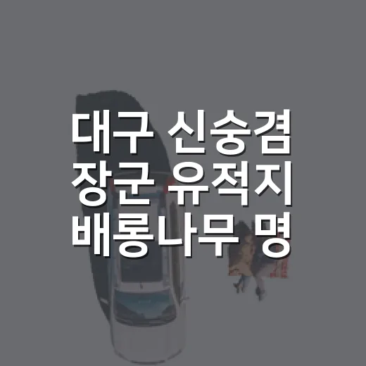 대구 신숭겸 장군 유적지 배롱나무 명소 집중 탐방