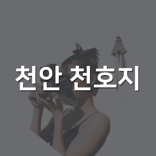 천안 천호지, 여름밤 산책 명소