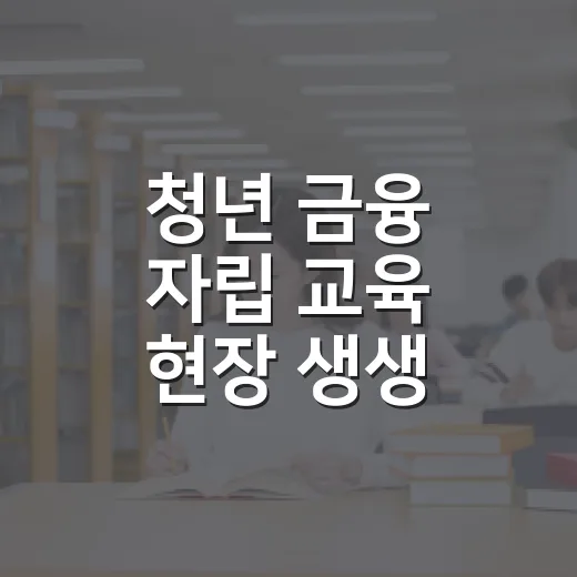 청년 금융 자립 교육 현장 생생 후기
