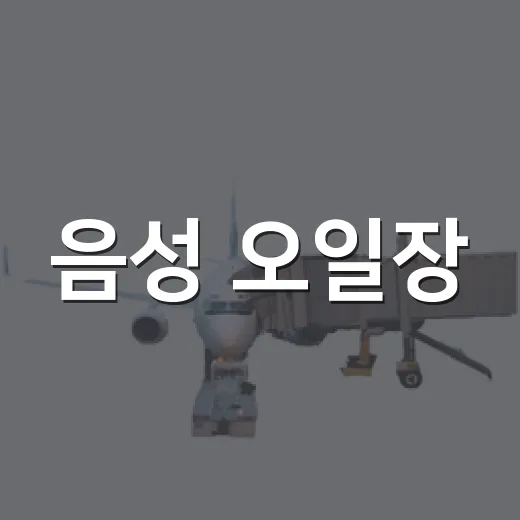 음성 오일장, 도로가 장터로 변하는 날
