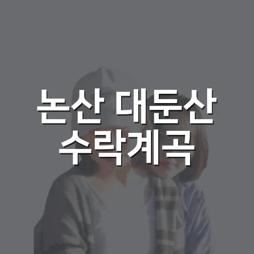 논산 대둔산 수락계곡, 완벽한 여름 피서지