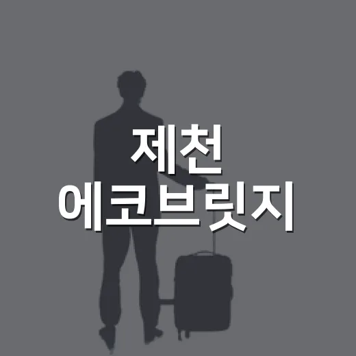 제천 에코브릿지, 단절된 길을 잇는 명소