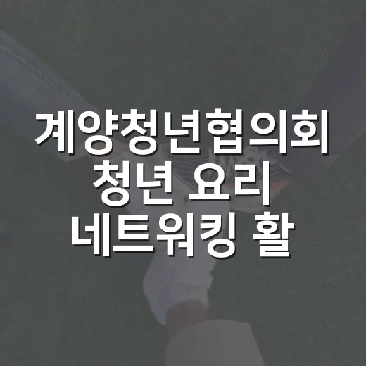 계양청년협의회 청년 요리 네트워킹 활기