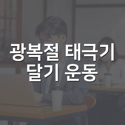 광복절 태극기 달기 운동, 국민 동참 호소