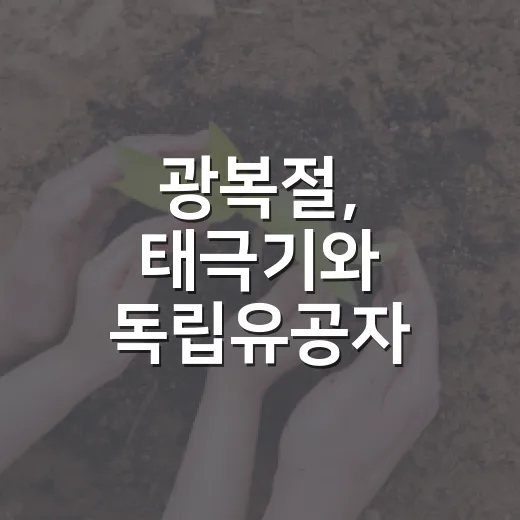 광복절, 태극기와 독립유공자 이름으로 기억하다