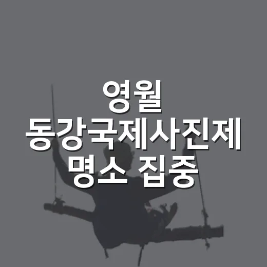 영월 동강국제사진제 명소 집중 탐방