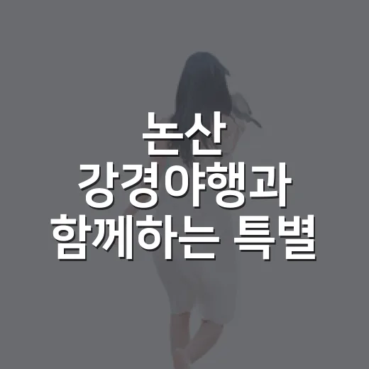 논산 강경야행과 함께하는 특별 시티투어