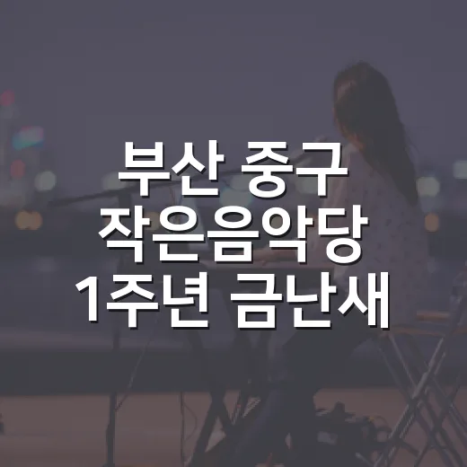 부산 중구 작은음악당 1주년 금난새 오케스트라 공연