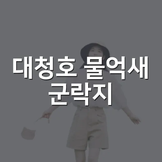 대청호 물억새 군락지, 자연 속 아늑한 쉼터