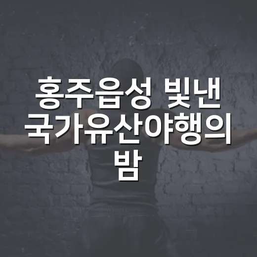 홍주읍성 빛낸 국가유산야행의 밤