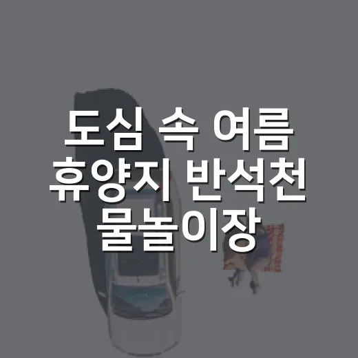 도심 속 여름 휴양지 반석천 물놀이장