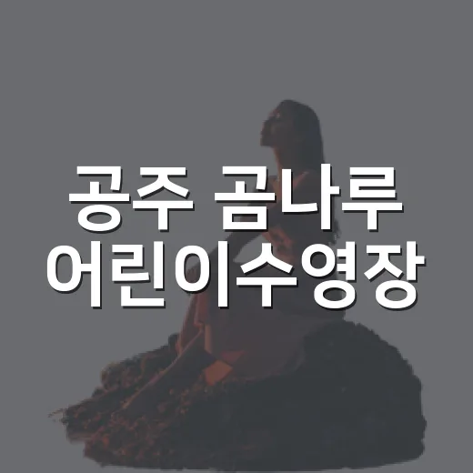 공주 곰나루 어린이수영장, 여름 물놀이 명소