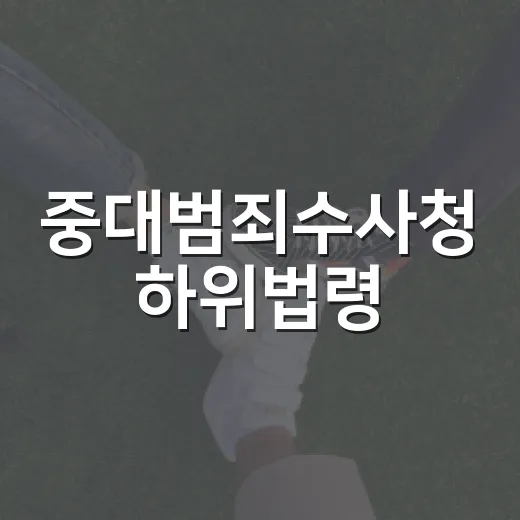 중대범죄수사청 하위법령, 국민 권리보호 절차 구체화