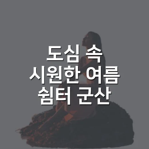 도심 속 시원한 여름 쉼터 군산 바닥분수