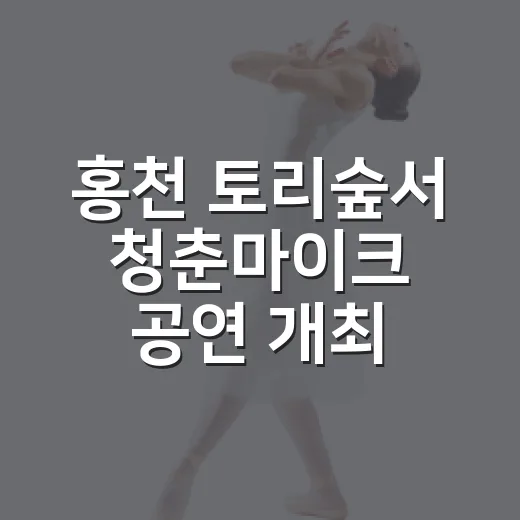 홍천 토리숲서 청춘마이크 공연 개최