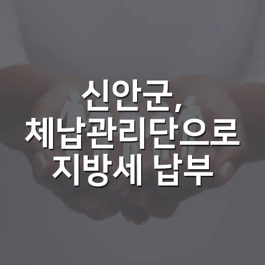 신안군, 체납관리단으로 지방세 납부 지원 강화