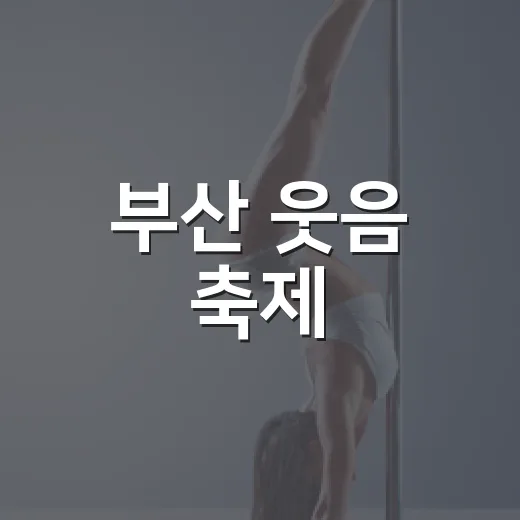 부산 웃음 축제, 제14회 국제코미디페스티벌 개막