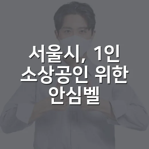 서울시, 1인 소상공인 위한 안심벨 지원 확대