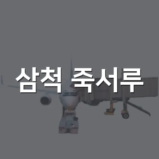 삼척 죽서루, 진짜 풍경은 전망대에서