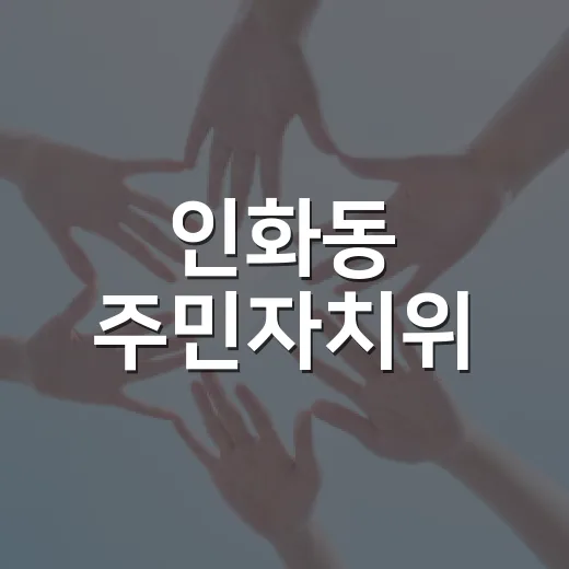 인화동 주민자치위, 전 지역구 의원들에 감사패 전달