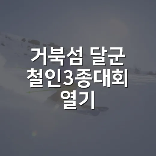 거북섬 달군 철인3종대회 열기