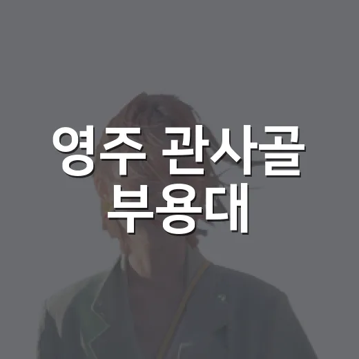 영주 관사골 부용대, 사계절 빛나는 전망 명소