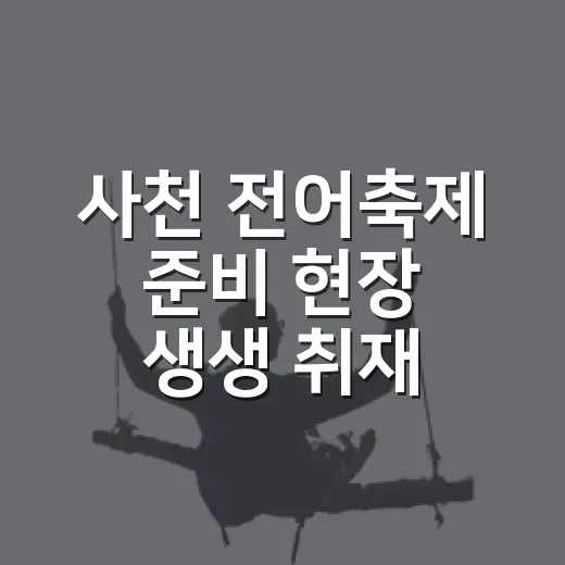 사천 전어축제 준비 현장 생생 취재