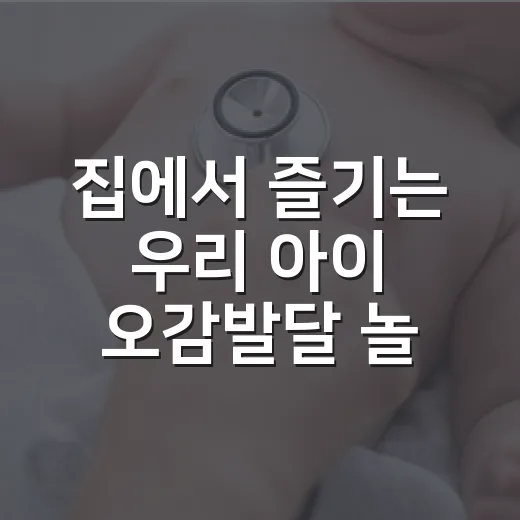 집에서 즐기는 우리 아이 오감발달 놀이법